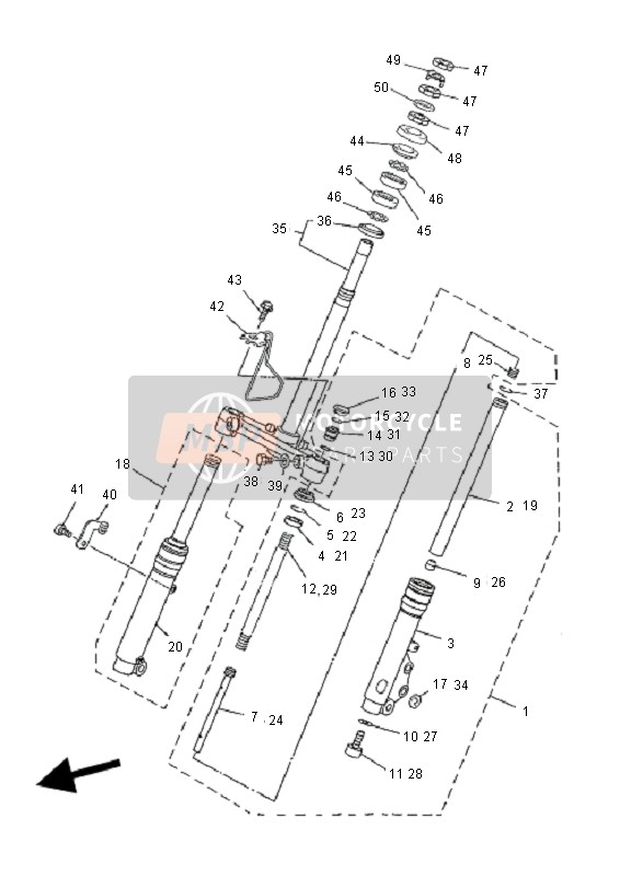 5C2F58761000, Halter, Bremsschlauch 2, Yamaha, 1